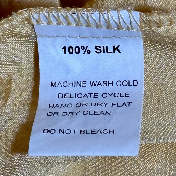 Vintage What if…..? Embossed Silk Blouse #S2 - Picture 3 of 9